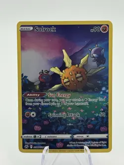 Pokemon TCG Solrock GG15/GG70 Crown Zenith: Galarian Gallery Holo Ultra Rare NM - Image 1