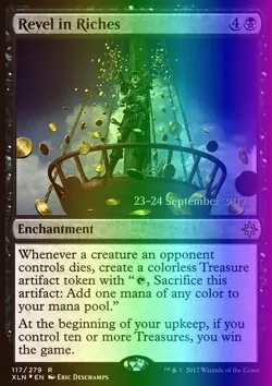 MTG Magic the Gathering Revel in Riches (117s/130) Ixalan Promos LP FOIL - Image 1