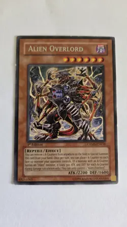 Yugioh Alien Overlord CRMS-EN038 Rare 1st Edition VLP! - Image 1