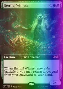 MTG Magic the Gathering Eternal Witness (U16/40) Ultimate Box Topper NM FOIL - Image 1