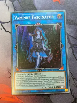 Vampire Fascinator BACH-EN048 Super Rare 1st Edition YuGiOh TCG Card - Image 1