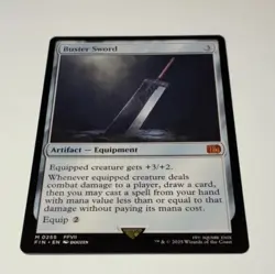 Buster Sword - NM - Magic the Gathering Final Fantasy (MTG) - FIN #255 - Image 1