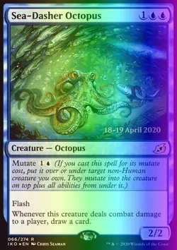 MTG Sea-Dasher Octopus (66s/136) Ikoria Lair of Behemoths Promos NM FOIL - Image 1