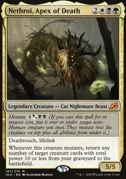 MTG Nethroi, Apex of Death (197p/136) Ikoria Lair of Behemoths Promos NM - Image 1