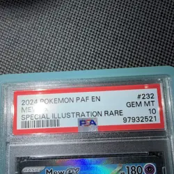 Pokemon 2024 Shiny Mew ex 232/091 SIR Paldean Fates GEM MINT PSA 10 - Image 2