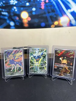 Vikavolt 230/217 | Zacian 100/094 | Numel 198/193 Pokemon Card Lot Of 3 - Image 1