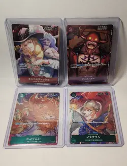 One Piece Card Game Romance Dawn Box Box topper Promotion Card X4 NM - Image 1