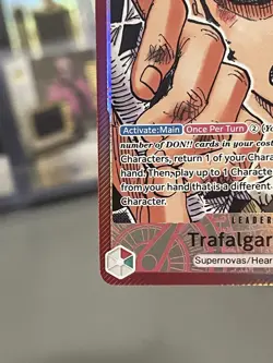 Trafalgar Law Leader Parallel Foil OP01-002 Romance Dawn One Piece Card - Image 5