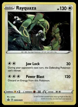 #SWSH029 Rayquaza SWSH: Sword & Shield Promo Cards Promo,Holo - Image 1