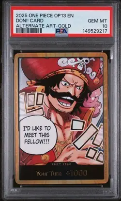 2025 ONE PIECE OP13-CARRYING ON HIS WILL DON!! CARD ALT ART PSA 10 - Image 1
