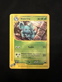 Pokemon TCG Skyridge Nidorina 83/144 Common Non Holo Card NP LP Awesome card - Image 1