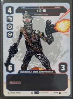 Star Wars Unlimited IG-88 - LAW 821 Prestige RARE Card - Lawless Time - Image 1