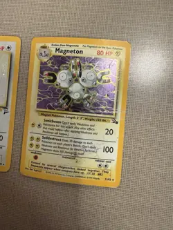 Heavy Play-Dmg Vintage Holo Pokemon Lot 3 Cards Magneton Kangaskhan Chansey 2 - Image 2