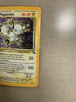 Heavy Play-Dmg Vintage Holo Pokemon Lot 3 Cards Magneton Kangaskhan Chansey 2 - Image 4
