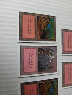 Lot of 5x moutains land revised Third 3rd Edition Basic Land MTG Magic - Image 2