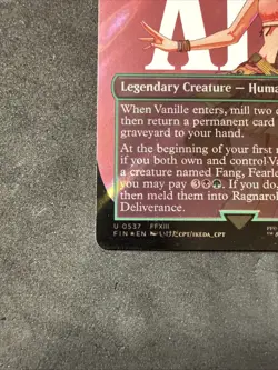 2025 MTG Final Fantasy #0537 Vanille, Cheerful l'Cie Borderless SURGE FOIL NM - Image 3