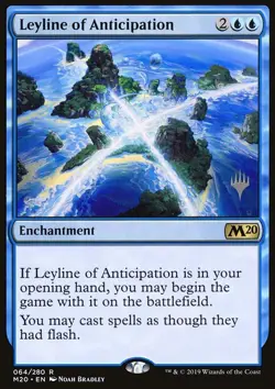 MTG Leyline of Anticipation (64p/143) Core Set 2020 Promos LP - Image 1