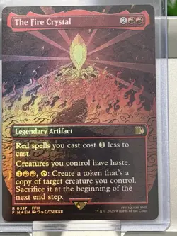 The Fire Crystal Borderless Foil 337 Final Fantasy MTG NM - Image 1
