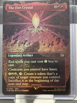The Fire Crystal Borderless Foil 337 Final Fantasy MTG NM - Image 2
