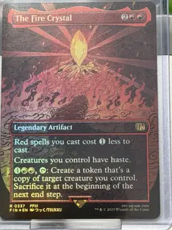 The Fire Crystal Borderless Foil 337 Final Fantasy MTG NM - Image 3