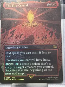 The Fire Crystal Borderless Foil 337 Final Fantasy MTG NM - Image 4