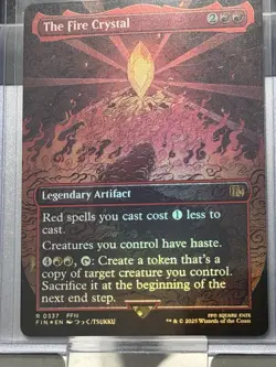 The Fire Crystal Borderless Foil 337 Final Fantasy MTG NM - Image 5