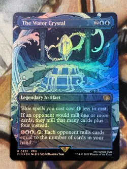 FOIL The Water Crystal (Borderless) MTG Final Fantasy #0333 English - NM/M 🔥 - Image 1