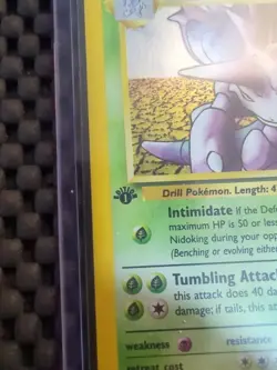 Pokemon TCG Giovanni's Nidoking Gym Challenge Holo Card 7/132 1st Edition Rare - Image 5