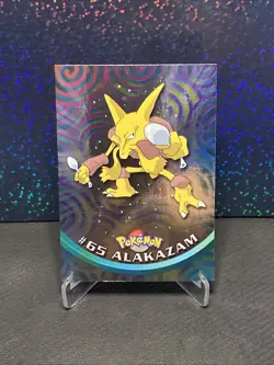 1999 Topps Pokemon TCG Alakazam #65 TV Animation Edition Series 1 - Image 1