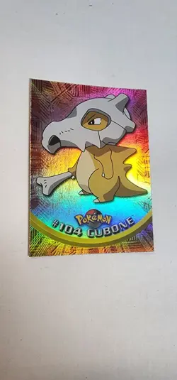 2000 Pokemon Topps Series 2 Foil Holo #104 CUBONE Rainbow - Image 2