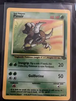 🍃Pokemon TCG Pinsir Holo Rare Card 9/64 Jungle Unlimited Lp/mp🍃 - Image 1