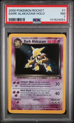Pokemon - 2000 Pokemon Rocket Dark Alakazam-Holo #1 - Image 1