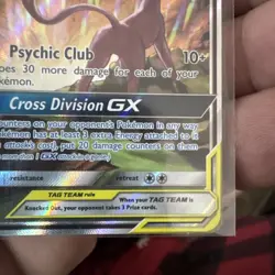 Pokemon TCG Espeon & Deoxys GX Tag Team SM240 Black Star Promo Full Art Holo lp - Image 5