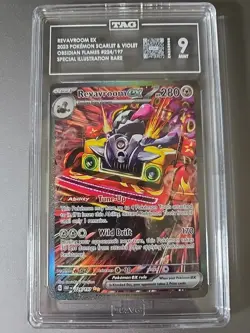 2023 POKEMON OBF EN-OBSIDIAN FLAMES SPECIAL ILLUSTRATION RARE REVAVROOM EX TAG 9 - Image 1
