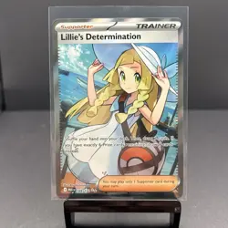 Lillie's Determination 169/132 Ultra Rare Mega Evolution Pokemon NM - Image 1