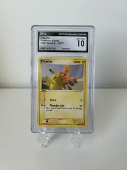CGC 10 Pikachu 2005 POP Series 2 16/17 Graded Pokemon Card - Image 1