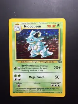 Nidoqueen (7) Holo Rare Jungle 07/64 Pokemon [A] - Image 1