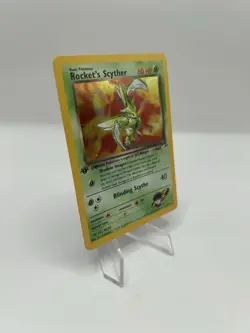 Pokemon TCG Rocket's Scyther Gym Heroes 1st Edition Holo Rare 13/132 SWIRL - NM - Image 3