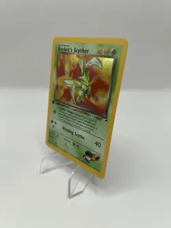 Pokemon TCG Rocket's Scyther Gym Heroes 1st Edition Holo Rare 13/132 SWIRL - NM - Image 4