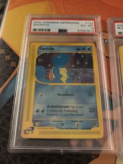 2002 Pokemon Expedition Squirtle & Blastoise (Lot Of 2) Both PSA 6 - Image 2