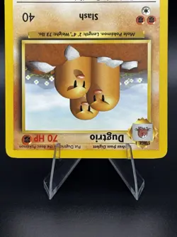 Dugtrio 19/102 Base Set Unlimited -Non Holo Rare- WOTC -LP/MP-Pokemon Vintage - Image 2