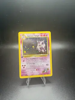 1st Edition Sabrina's Gengar 14/132 Holo Gym Heroes Pokemon NM - Image 1