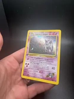 1st Edition Sabrina's Gengar 14/132 Holo Gym Heroes Pokemon NM - Image 4