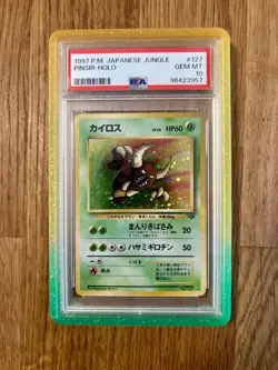 Pokemon PSA 10 Pinsir Japanese Jungle Holo Rare With Swirl - Image 3