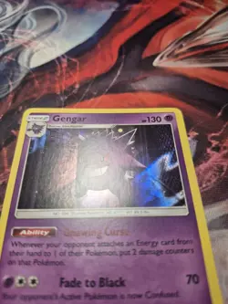 Pokemon Gengar Holo Rare Sun & Moon Crimson Invasion #38 38/111 LP - Image 2