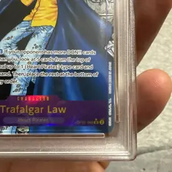 2024 ONE PIECE PRB01-PREMIUM BOOSTER MANGA ALT ART TRAFALGAR LAW PSA 10 - Image 4