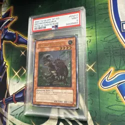 Yugioh! Destroyersaurus FOTB-EN017 Ultimate Rare 1st Edition PSA MINT 9 - Image 1