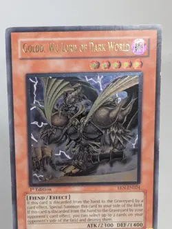 Yugioh! - Goldd, Wu-Lord of Dark World Ultimate Rare 1st Edition LP EEN-EN024 - Image 3