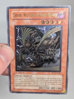 Yugioh! - Goldd, Wu-Lord of Dark World Ultimate Rare 1st Edition LP EEN-EN024 - Image 4