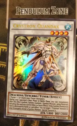 CRYSTRON QUANDAX - 1ST ULTRA RARE NM INOV-EN044 - YUGIOH A+ STORE - Image 1